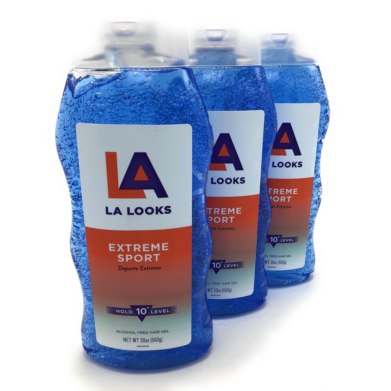 L.A. LOOKS SPORT XTRME HLD GEL 20 OZ (Pack of 3)