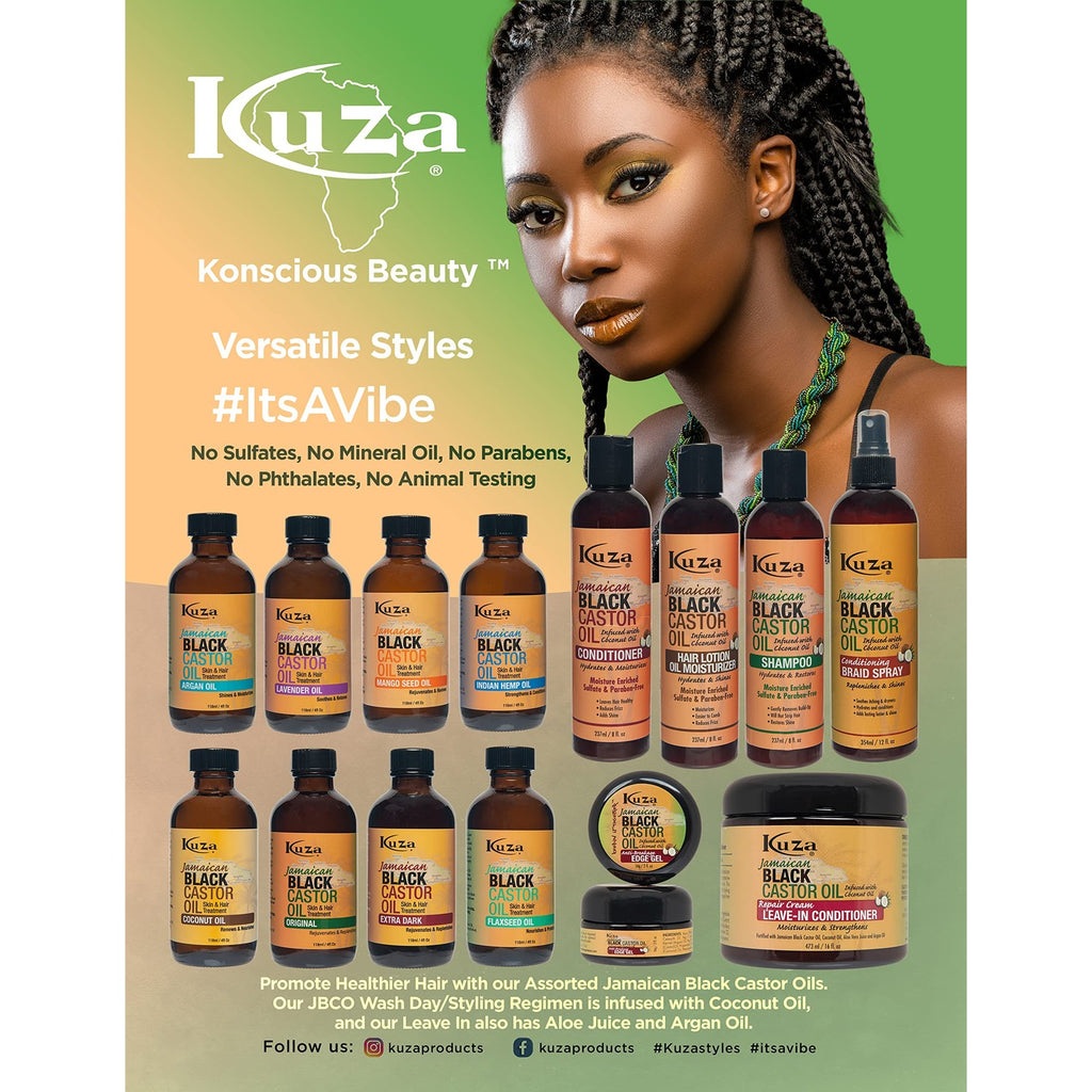 Buy now Kuza Jamaican Black Castor Oil Leave-In-Conditioner 16Oz. (Pack Of 2) at indiglob india
