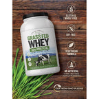 Carlyle Grass Fed Whey Protein Powder | 2lb | 33g of Protein Per Serving | Unflavored | Sugar and Hormone Free | Non-GMO and Gluten Free Supplement | By Herbage Farmstead