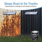 Buy now RUST BULLET BlackShell - Gloss Black - 4 Oz - Corrosion Preventive Coating, UV Resistant Rust Proofing Paint, Long-Lasting Metal Protection at indiglob india