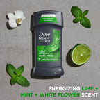 Dove Men+Care Extra Fresh Men's Antiperspirant Deodorant Stick Extra Fresh Twin pack With 72-hour sweat & odor protection with 1/4 Moisturizing Cream & Long-lasting Citrus Scent 2.7 oz