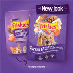 Friskies Purina Surfin and Turfin Favorites Dry Cat Food, (4) 3.15 lb Bag