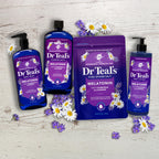 Dr Teal's Epsom Salt Magnesium Soak, Sleep Blend with Melatonin, Lavender & Chamomile Essential Oils, 3 lbs
