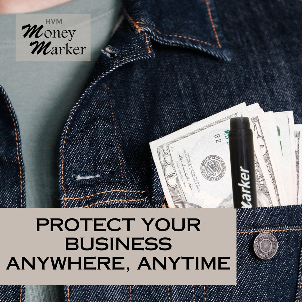 Counterfeit Money Detector Pen (2 Counterfeit Pens) - Detect Fake Bills
