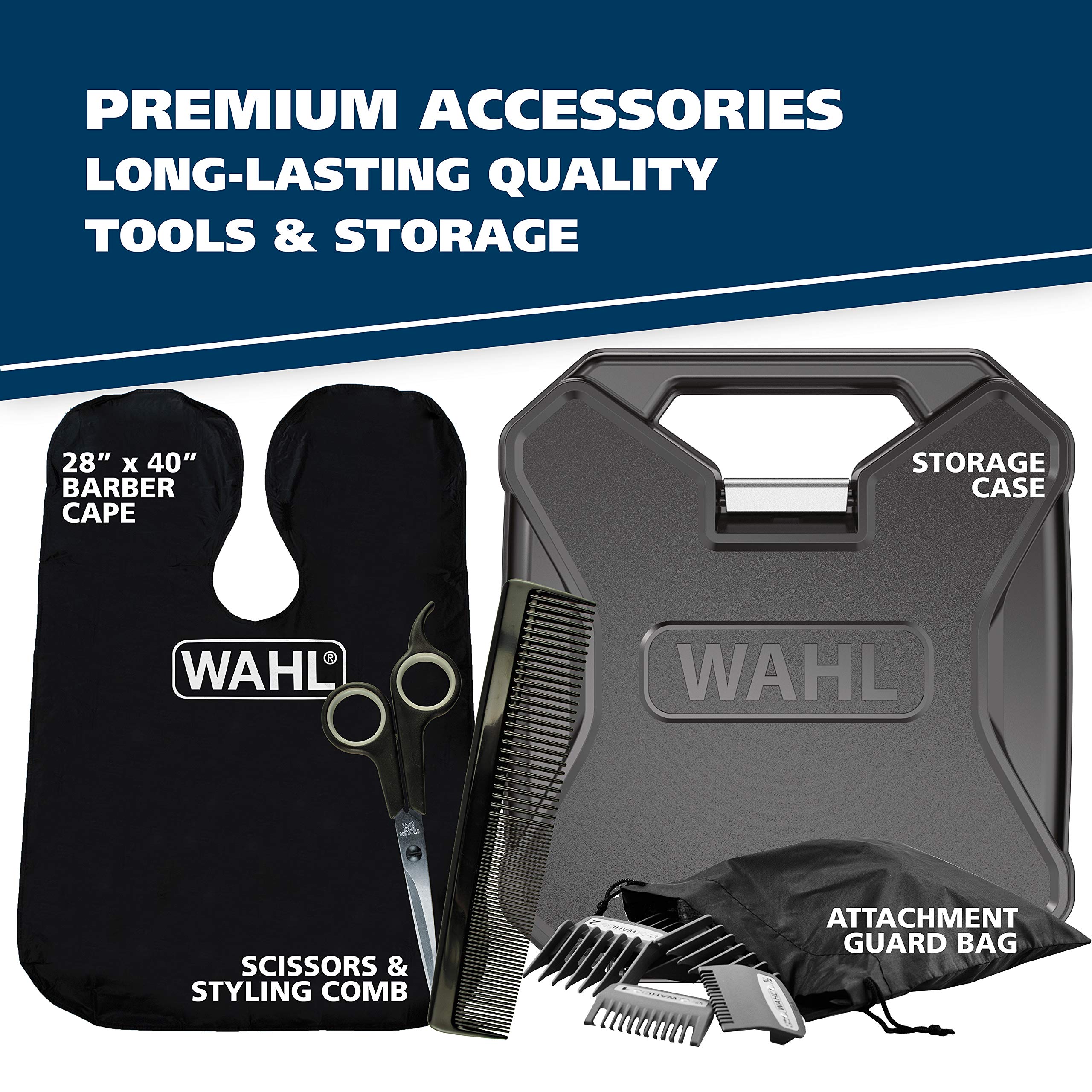 Buy now Wahl USA Elite Pro High-Performance Corded Home Haircut & Grooming Kit for Men Æ’?? Electric Hair Clipper Æ’?? Model 79602M at indiglob india