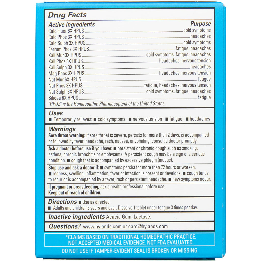 Hyland's Bioplasma Cell Salts Tablets (2 Pack) Naturals, Natural Combination of All 12 Cell Salts (100 Count) 2 Pack