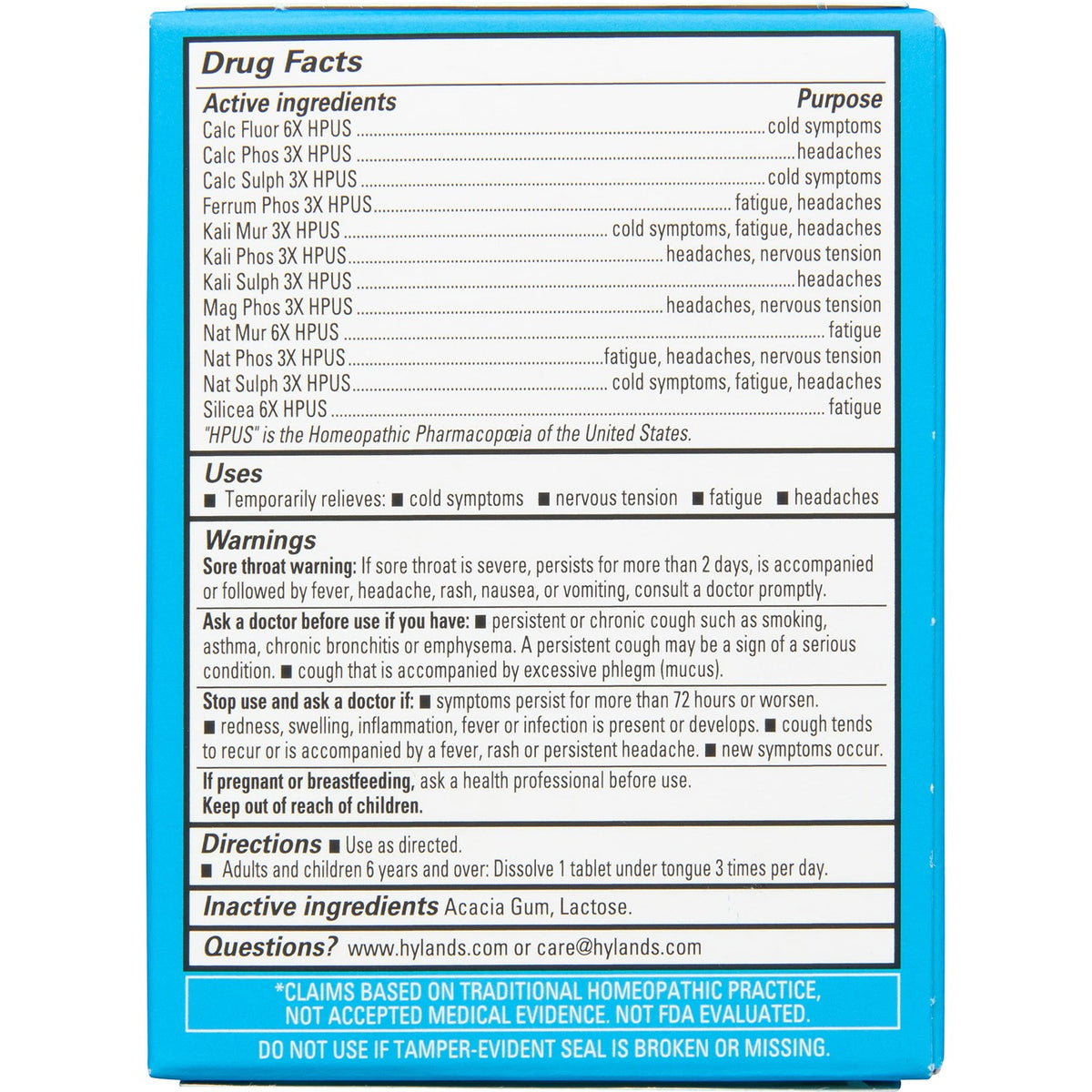 Hyland's Bioplasma Cell Salts Tablets (2 Pack) Naturals, Natural Combination of All 12 Cell Salts (100 Count) 2 Pack