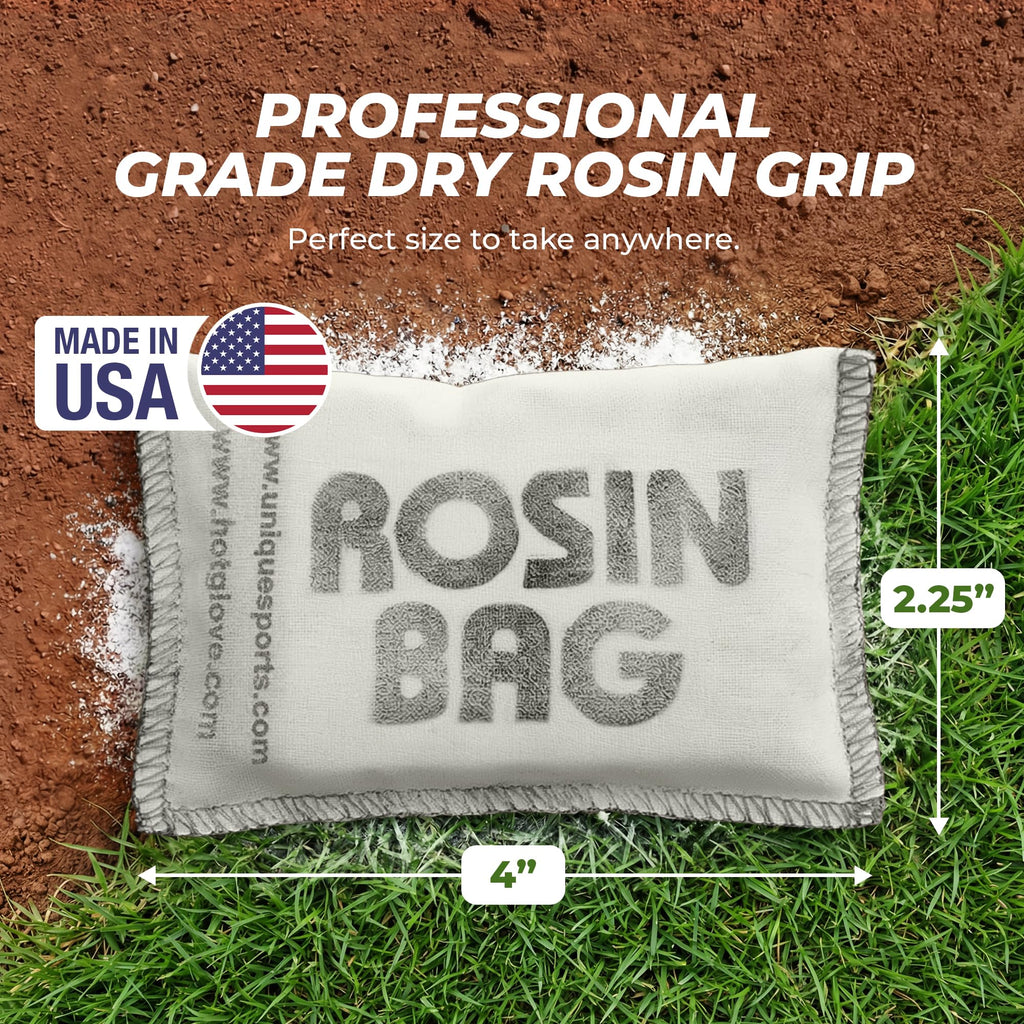 Hot Glove Rosin Bag – Baseball & Softball Grip Powder – Professional Dry Hand Grip for Pitchers & Hitters – Sweat Absorbing Rosin for Bat Grip & All Sports – Made in USA