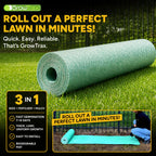 Growtrax Biodegradable Grass Seed Mat - 50 Sq Ft Bermuda Rye