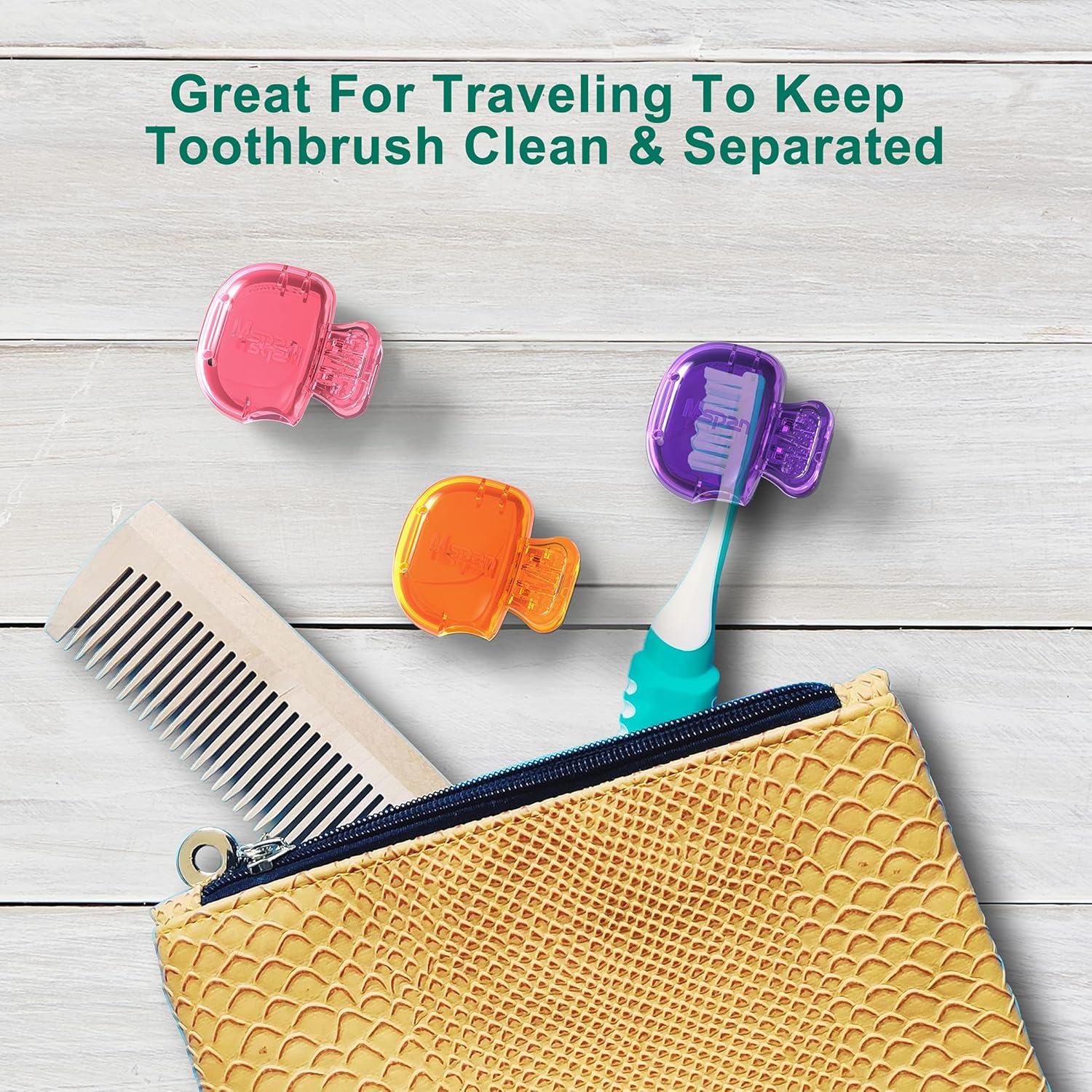 Buy now Mspan Electric Toothbrush Head Cover: Sonic Toothbrush Cap Travel Protector Plastic Brush Pod Protection Clip Case Value Pack at indiglob india