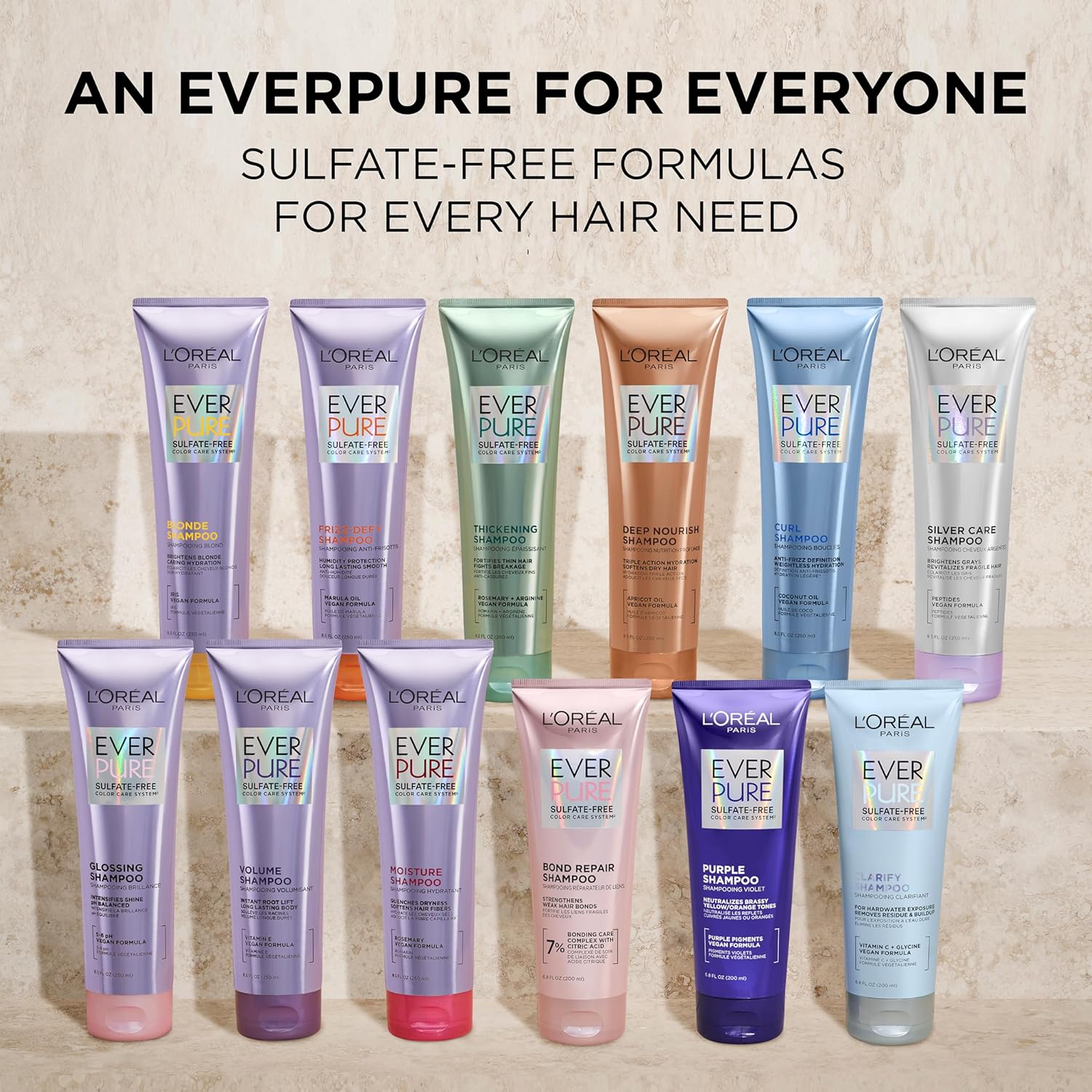 Buy now L'Oreal Paris Sulfate Free Conditioner for Curly Hair, Lightweight, Anti-Frizz Hair Care with Coconut Oil, EverPure, 8.5 Fl Oz (Packaging May Vary) at indiglob india