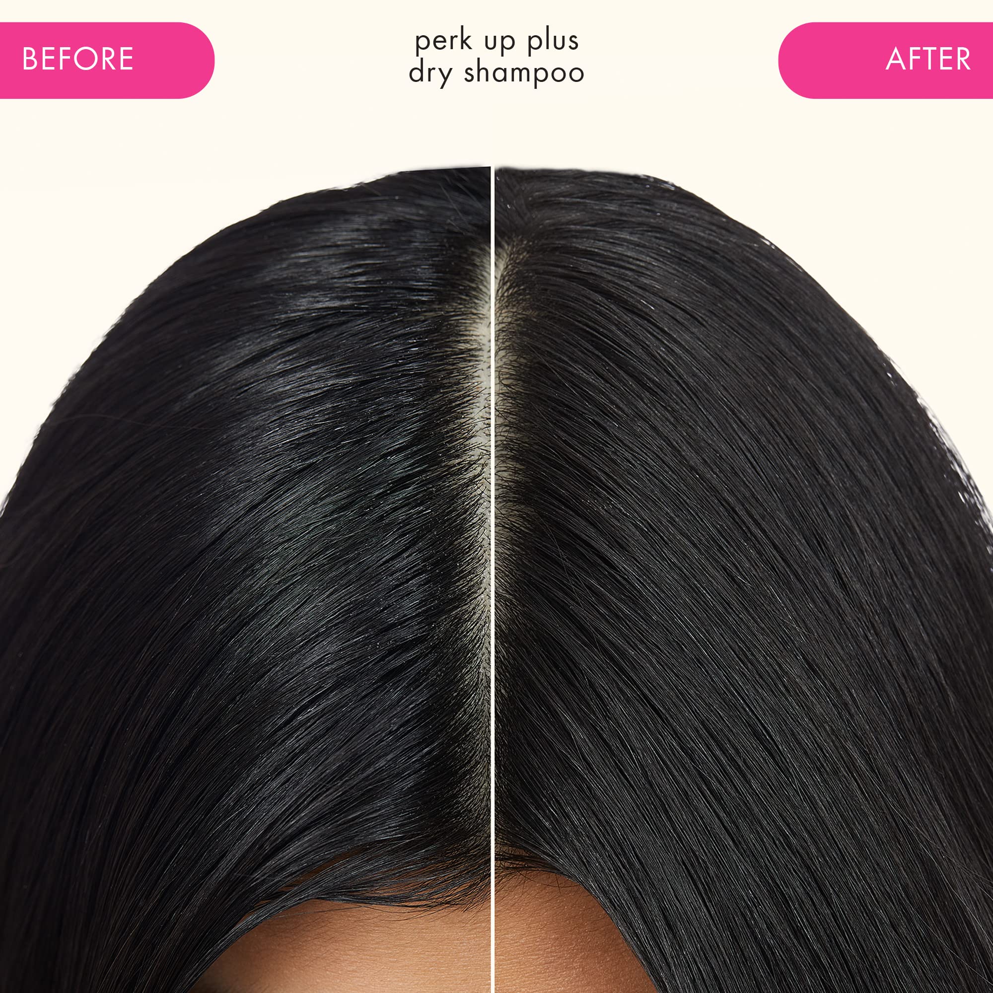 amika perk up plus extended clean dry shampoo | lightweight + buildable, extend time even further between wash days, invisible finish + no white residue, for all hair types