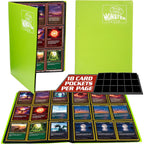 Buy now 9 Pocket Trading Card Binder- Holofoil Green Album w Side Loading Pockets, AntiTheft Anti-Drop- TCG Collector Storage Organizer for 360 CardsCompatible with Pokémon, Yu-Gi-Oh!, MTG Magic The Gathering at indiglob india