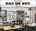 Teacher Created Resources Black with White Squiggles Die-Cut Rolled Border Trim - 50ft - Decorate Bulletin Boards, Walls, Desks, Windows, Doors, Lockers, Schools, Classrooms, Homeschool & Offices