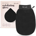 Kitsch Exfoliating Glove 1pc – Exfoliating Mitt - Black | Korean Exfoliating Mit & Deep Exfoliating Body Scrubber for Shower, Bath | Body Exfoliator Glove, Dead Skin Remover