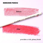 KALOUR Colorless Blender and Burnisher Pencils Set,Non-pigmented, Wax Based Pencil,perfect for Blending Softening Edges,ideal for Colored Pencils,Art Supplies for Artists Beginners(6 Pencils Total)