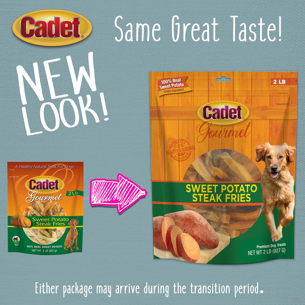Cadet Gourmet Sweet Potato Steak Fries Dog Treats, 2 lb