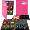 Buy now 9 Pocket Trading Card Binder- Holofoil Pink Album w Side Loading Pockets, AntiTheft Anti-Drop- TCG Collector Storage Organizer for 360 Cards-Compatible with Pokémon, Yu-Gi-Oh!, MTG Magic The Gathering Holofoil Pink at indiglob india