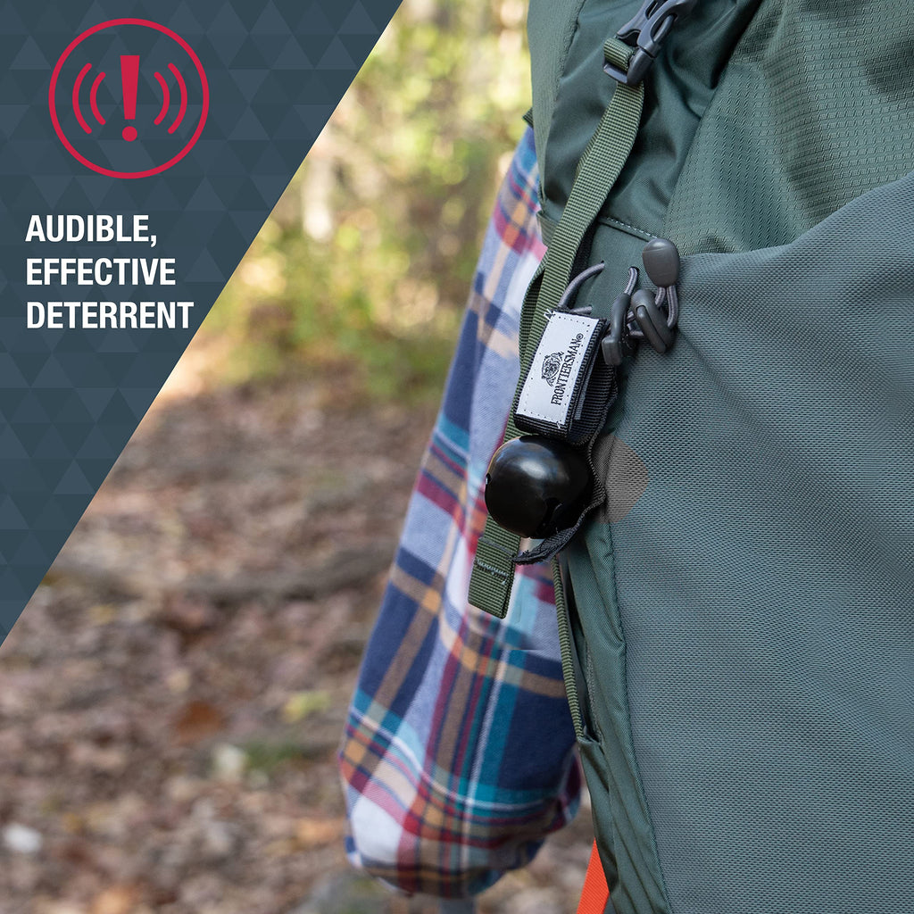 Sabre Frontiersman MAX Bear Spray & Mountain Lion Deterrent, Holster, Bell Kit – 40‑Foot Range, Max Strength 2% Major Capsaicinoids, EPA‑Registered, Self Defense for Hiking, Camping & Hunting, 7.9 oz