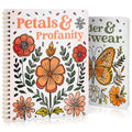 Beautiful Coloring Book Set of 2 for Adult Relaxation with Floral Designs