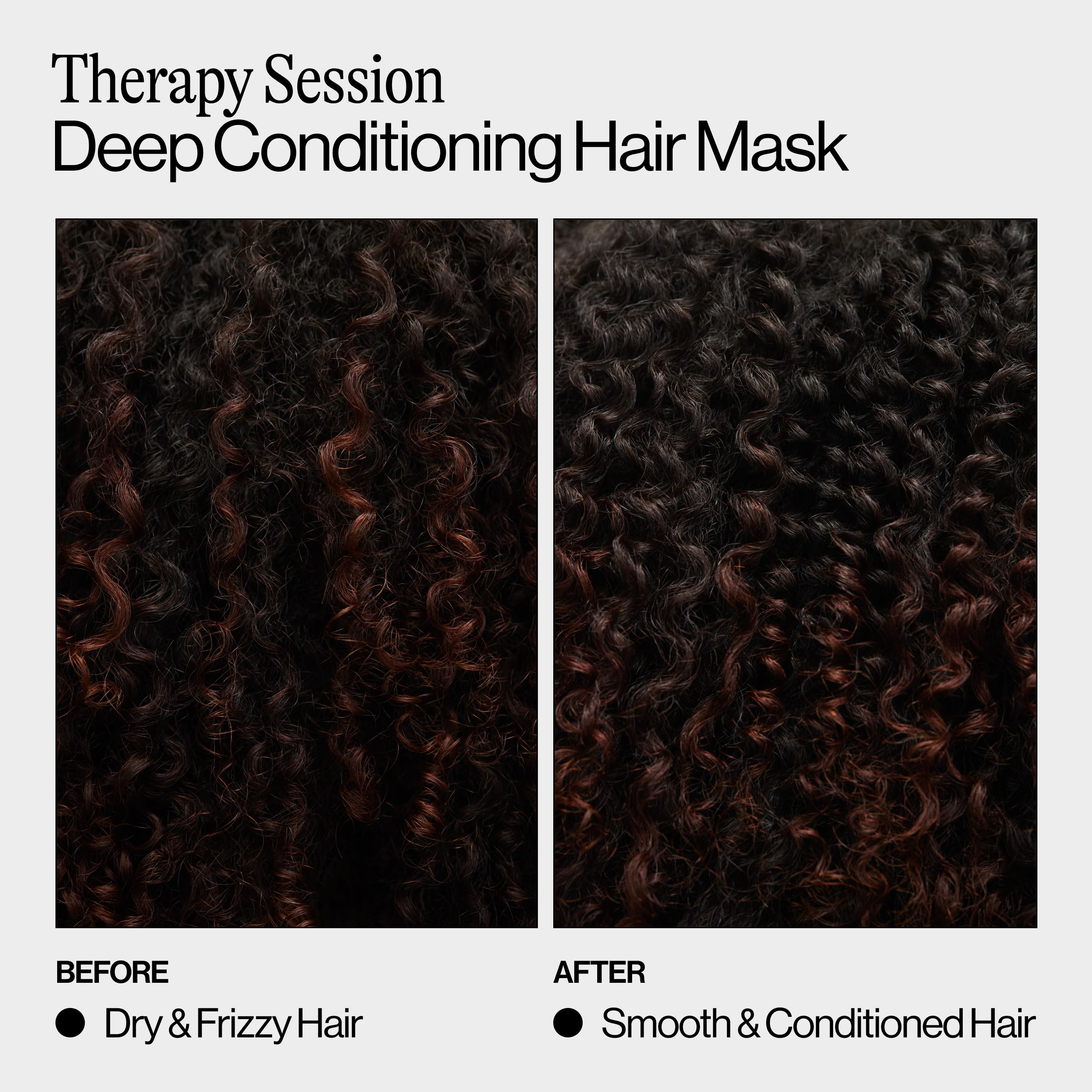 Eva NYC Therapy Session Deep Conditioning Hair Mask with Vegan Protein, Jojoba Oil + Argan Oil - Hydrate, Soften + Repair Hair Strength - Sulfate Free - Warm Vanilla Scent - 13.5 fl oz