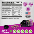 Resveratrol + Berberine, Quercetin, ACV, Acai & Noni Supplement - 120 Caps | 19in1 Organic Polyphenol Resveratrol Supplement - Antioxidant & Heart Health Support - Energy & Anti-Aging - Vegan, NON-GMO