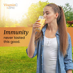 SIGNIFY NATURE Vitamin C 1000mg Effervescent Tablets with Zinc, 20CT | Potent Immune Support with Zinc, Sugar-Free & Vegan, Dissolvable Fizzy Tablet, Water Soluble, Easy Daily Vitamin C Boost