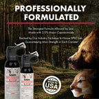 Sabre Frontiersman MAX Bear Spray & Mountain Lion Deterrent, Holster, Bell Kit – 40‑Foot Range, Max Strength 2% Major Capsaicinoids, EPA‑Registered, Self Defense for Hiking, Camping & Hunting, 7.9 oz