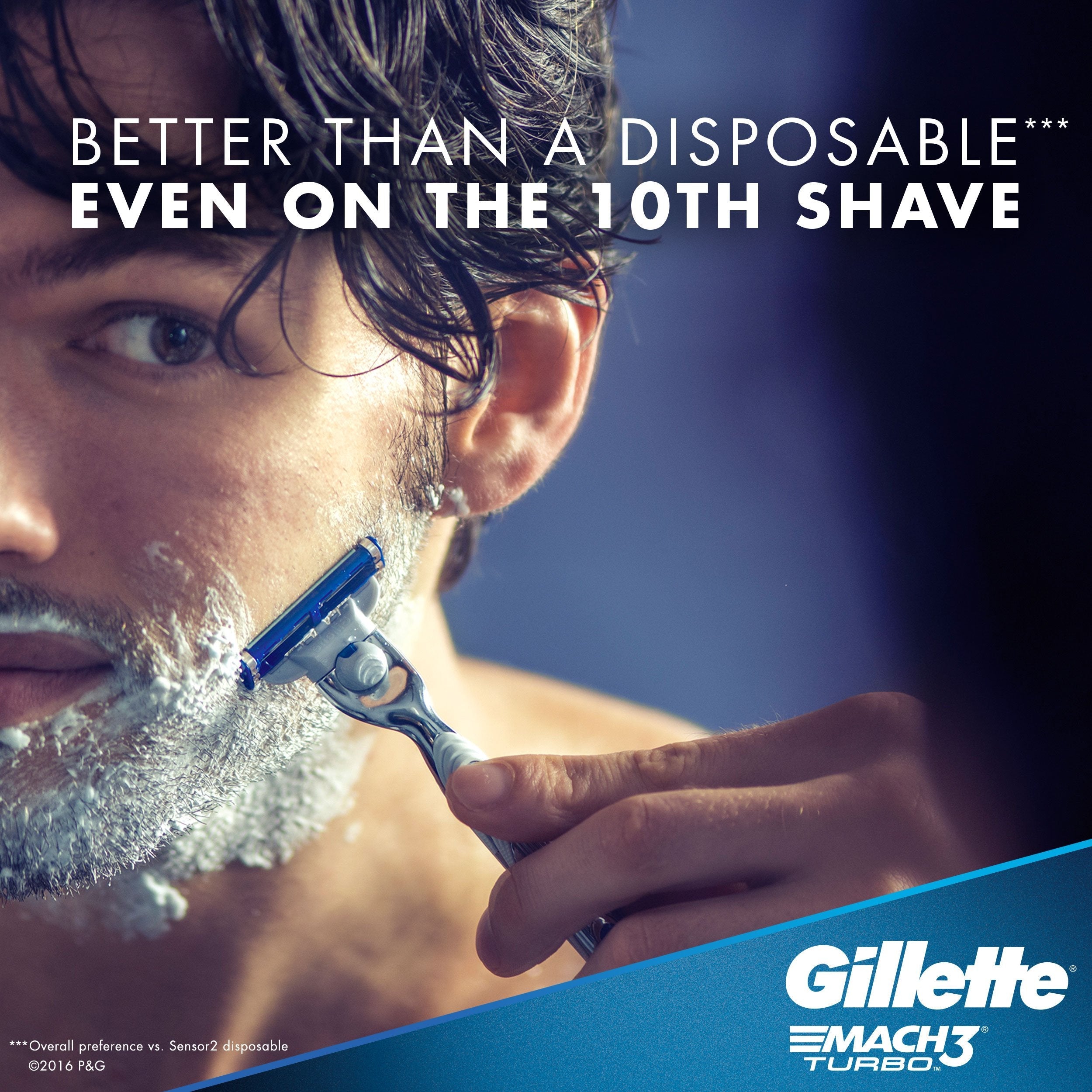 Buy now Gillette Mach3 Turbo Cartridges, 4 Count at indiglob india