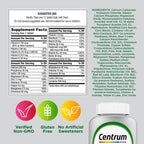 Centrum Silver Multivitamin for Adults 50 and Over, 220 Tablets | Contains Vitamin D3, B Vitamins, Clinically Proven to Support Memory as You Age, GLP-1 Support