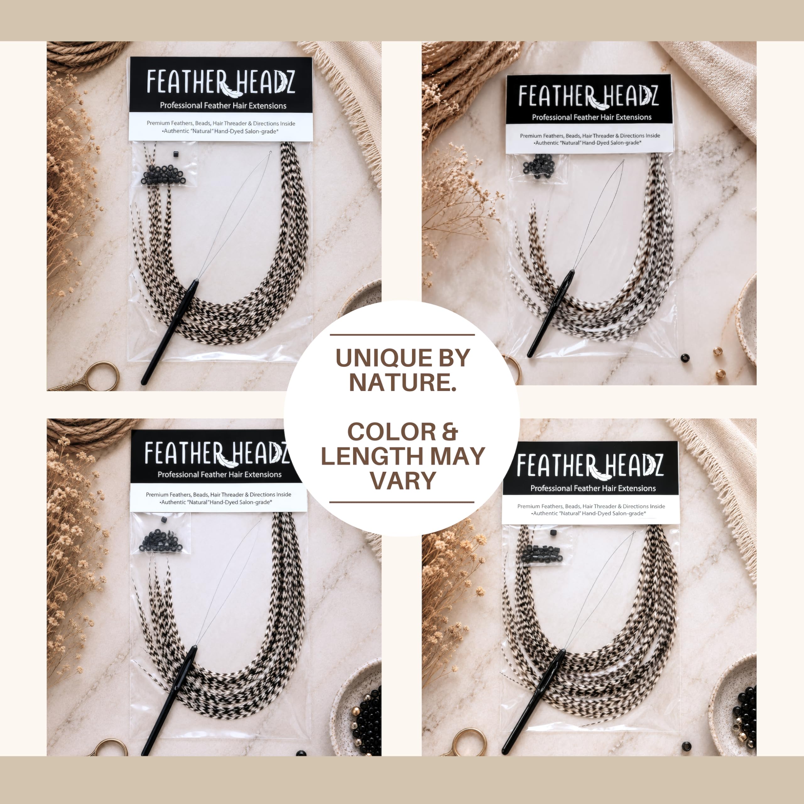 Professional 21 natural color hair extensions, 9"-14" lengths. Verified by CuratCart for quality and uniqueness.