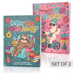 Beautiful Coloring Book Set of 2 for Adult Relaxation - Funny Designs