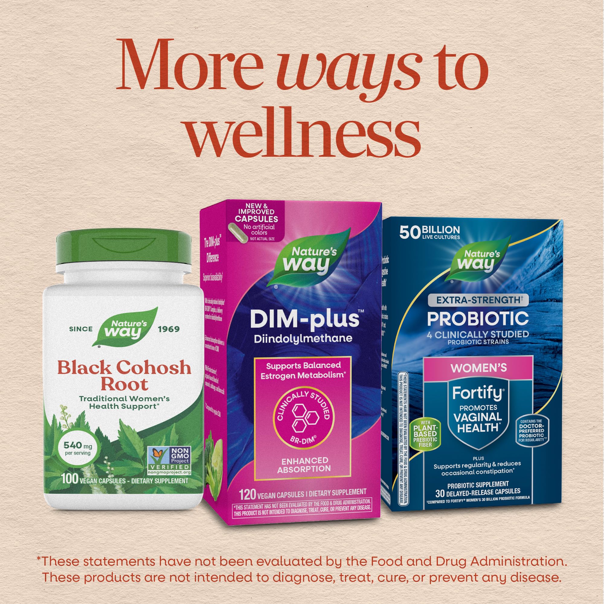 Nature's Way DIM-Plus DIM Supplement, BR-Diindolylmethane 100 mg, 120 ct | Supports Balanced Estrogen Metabolism, Prostate Function, and Premenstrual Breast Comfort*, 120 Vegan Capsules