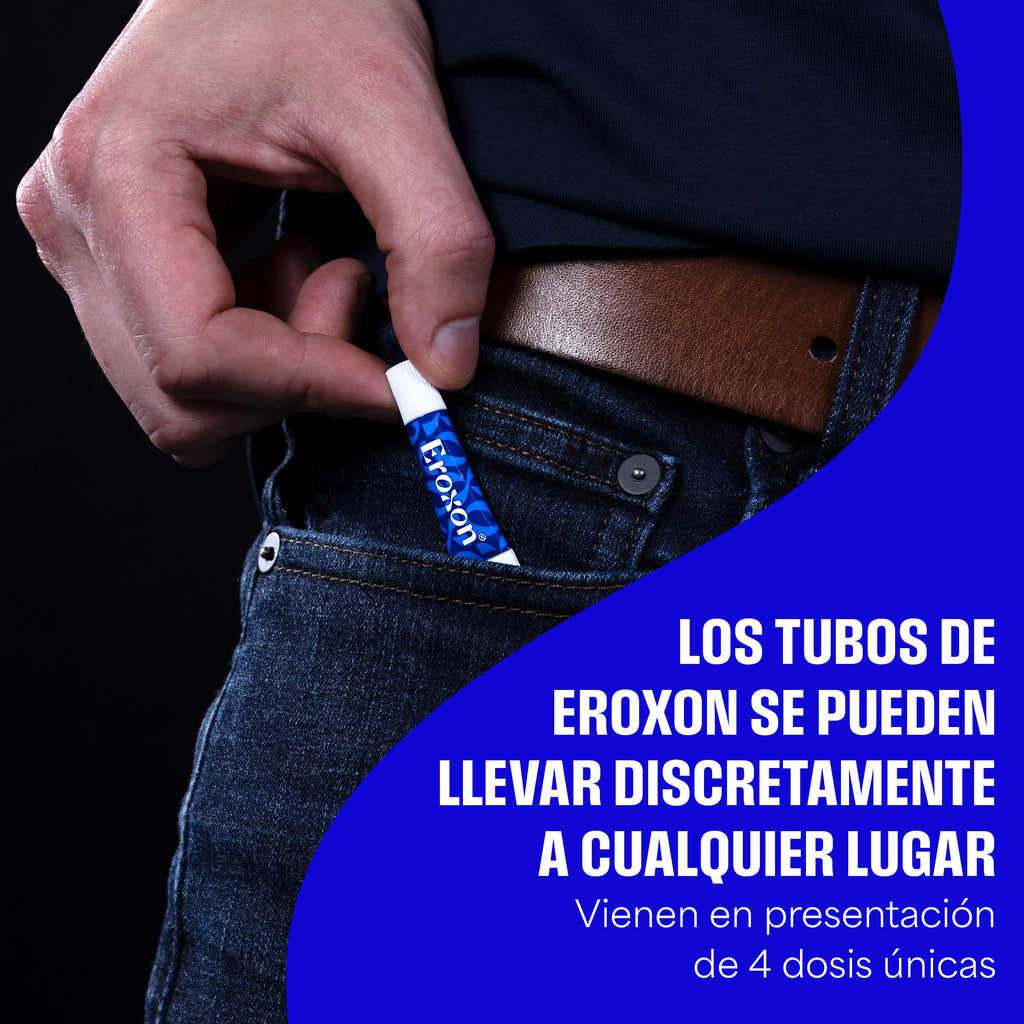 Eroxon Erectile Dysfunction Treatment Gel, 4 Single Use Tubes