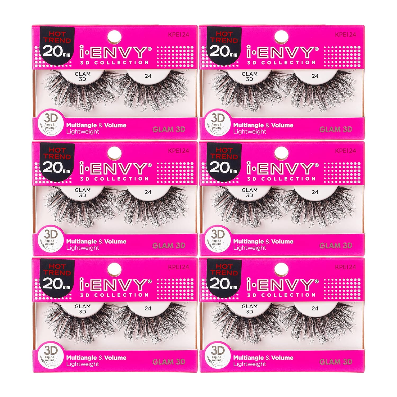 Buy now i-Envy 3D Glam Collection Multi-angle & Volume (2 PACK, KPEI14) 6 PACK KPEI24 at indiglob india