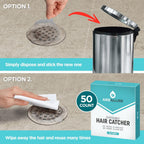 Buy now 50 Pack, Disposable Shower Drain Hair Catcher Mesh Stickers… at indiglob india