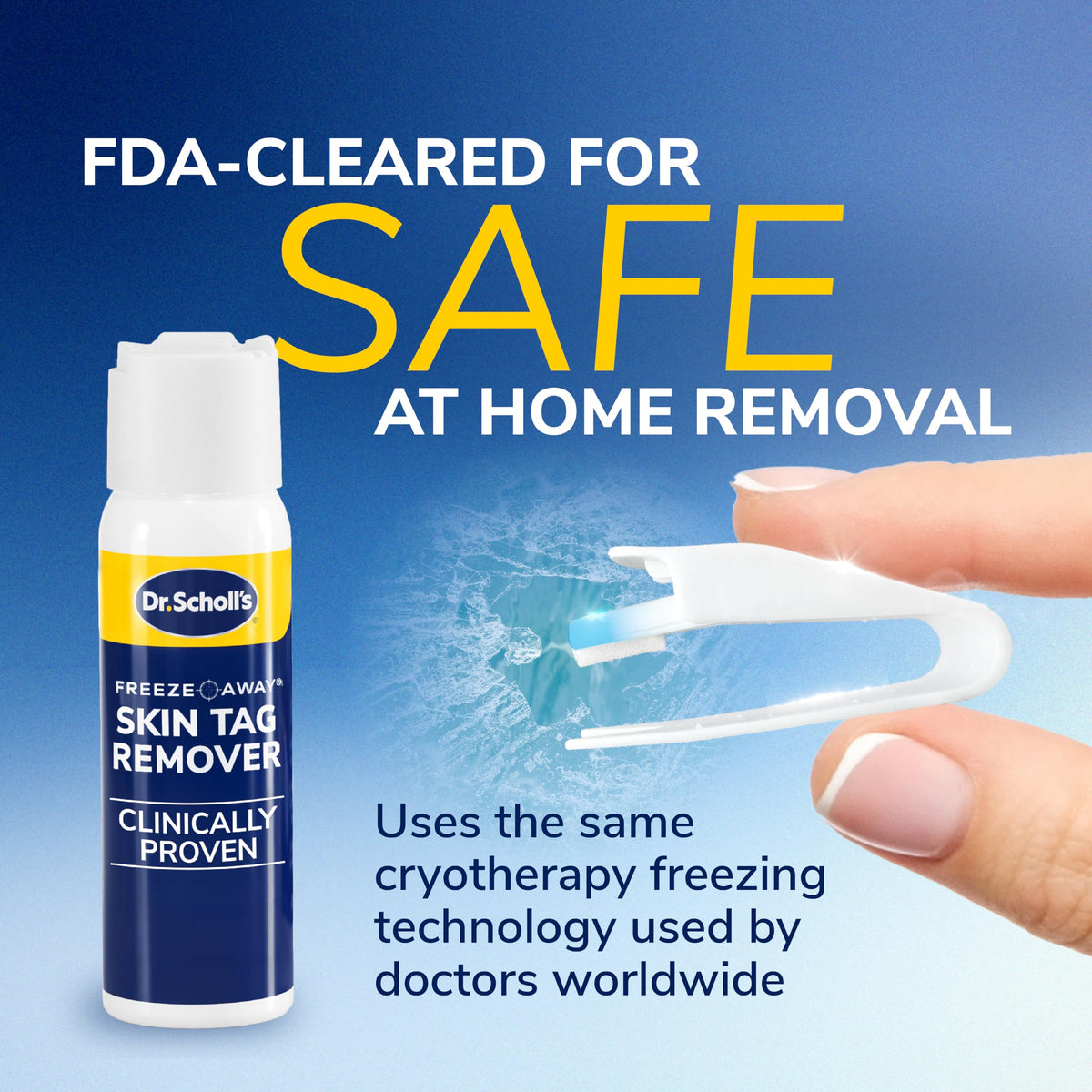 Dr. Scholl's Freeze Away Skin Tag Remover, Skin Tag Removal Kit, 8 Count