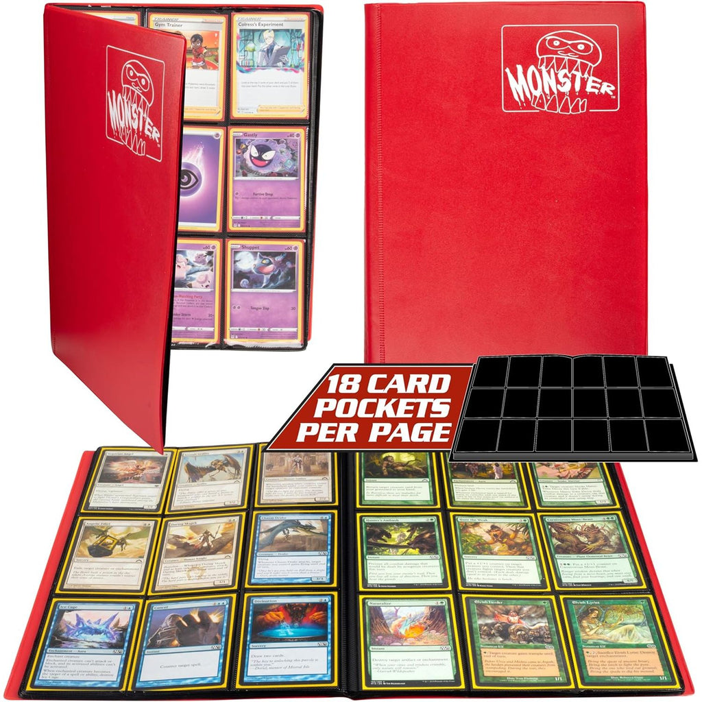 Buy now 9 Pocket Trading Card Binder- Holofoil Green Album w Side Loading Pockets, AntiTheft Anti-Drop- TCG Collector Storage Organizer for 360 CardsCompatible with Pokémon, Yu-Gi-Oh!, MTG Magic The Gathering at indiglob india