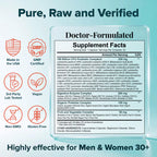 Wholesome Wellness Organic Raw Probiotics 100 Billion CFU, Dr Formulated for Women and Men, Complete Adult Supplement with Prebiotics and Digestive Enzymes; 30 Capsules, Shelf Stable