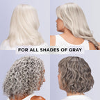 L'Oreal Paris EverPure Brightening and Nourishing Shampoo for Gray Hair, Sulfate-Free Vegan Formula with Peptides, 8.5 Fl Oz