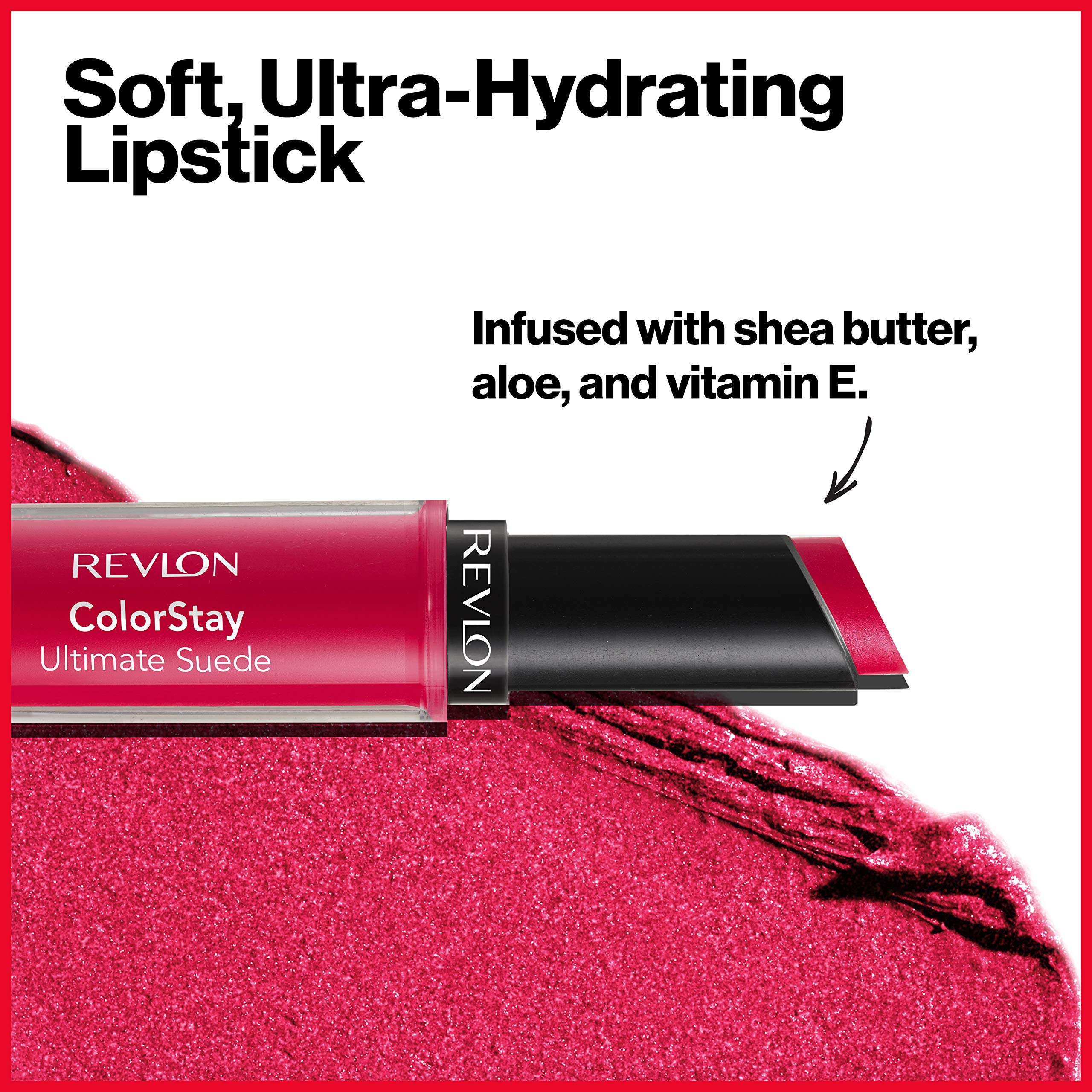 Buy now REVLON Lipstick, ColorStay Ultimate Suede Lipstick, High Impact Lip color with Moisturizing Creamy Formula, Infused with Vitamin E, 025 Socialite, 0.09 Oz at indiglob india
