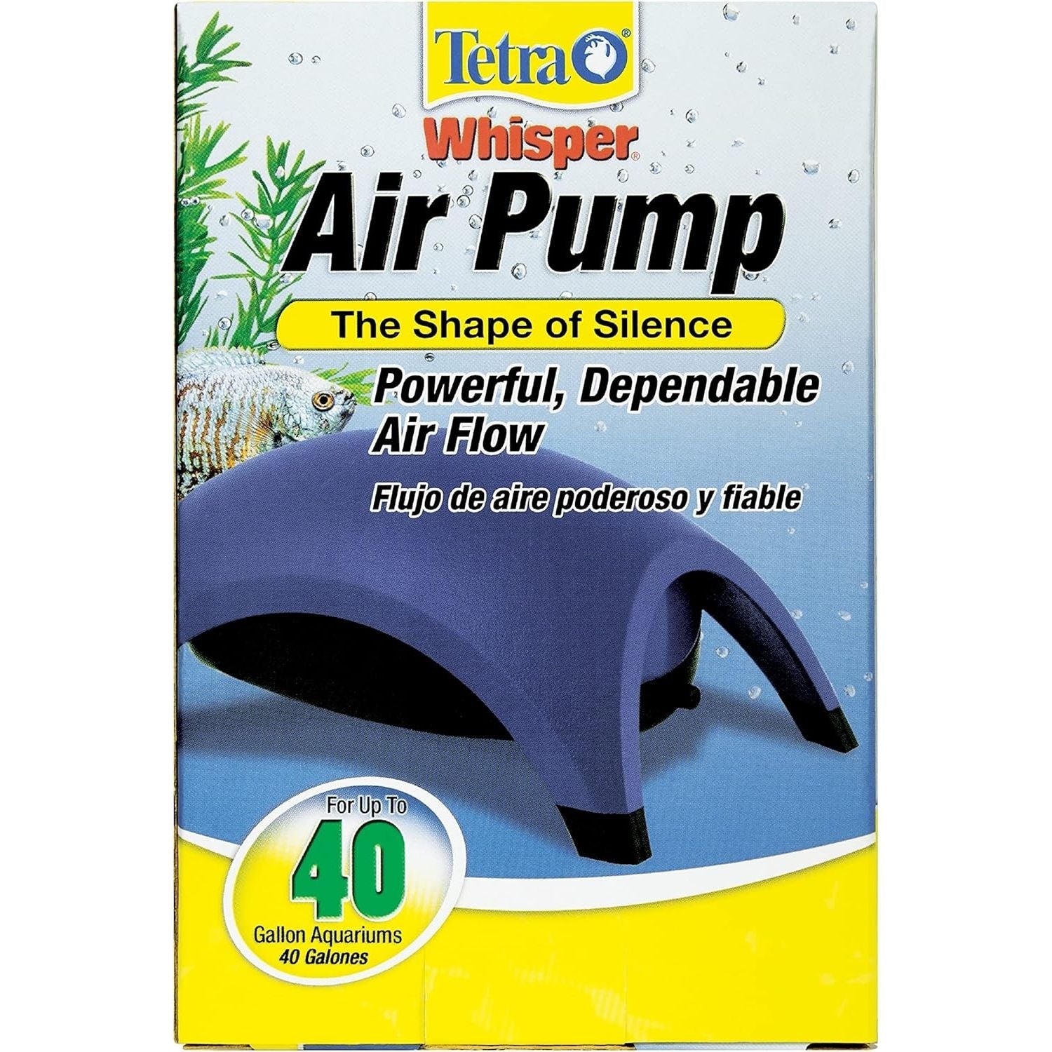 Buy now Tetra Whisper Easy to Use Air Pump for Aquariums (Non-UL) 20-40-gallon at indiglob india