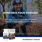 Host Defense MyCommunity Capsules, Immune Support, 30 Capsules | 17 Species Blend Organic Mushroom for Immune Support, 15 Servings