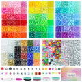 5 Boxes Bracelet Making Kit Pony Beads, 96 Colors Kandi Beads for Bracelets