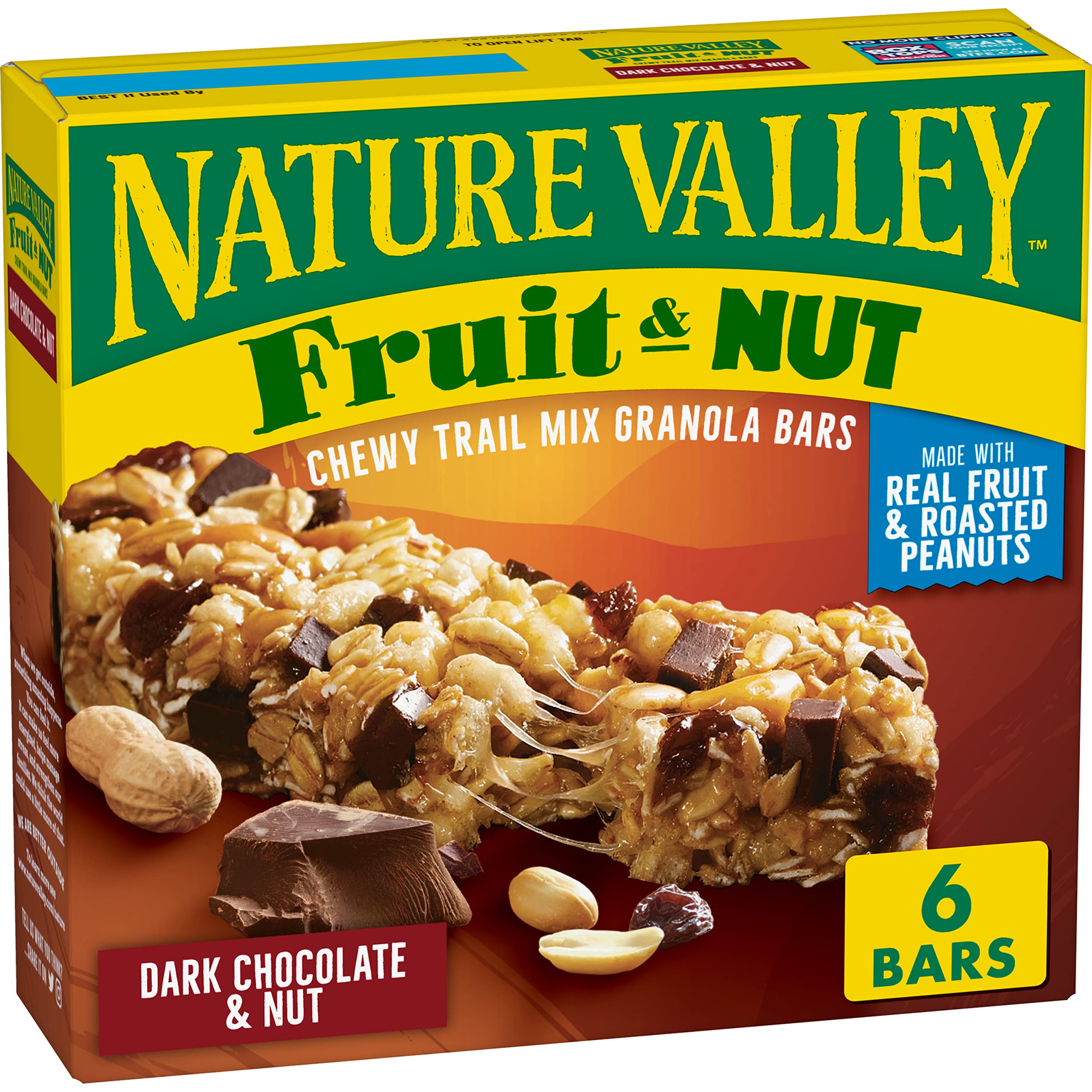 Buy now Nature Valley Chewy Fruit & Nut Trail Mix Granola Bars, Almond Raisin & Cranberry with Whole Grain Oats, No Artificial Flavors or Colors, No High Fructose Corn Syrup, On-the-Go Snack, 15 Bars 18 oz Dark Chocolate Nut 6 Count (Pack of 1) at indiglob india