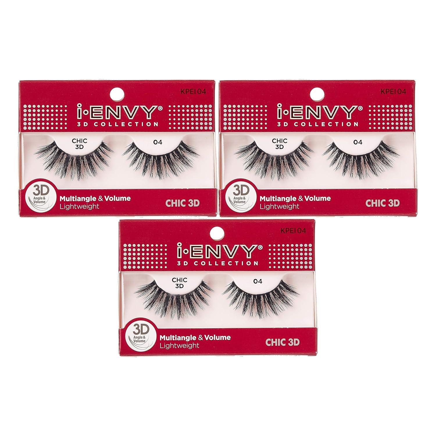 Buy now i-Envy 3D Glam Collection Multi-angle & Volume (2 PACK, KPEI14) 3 PACK KPEI4 at indiglob india