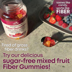 Country Farms Fiber Care Prebiotic Gummies, 6g of Fiber Per Serving, GLP-1 Booster, FOS from Beets, Digestive Health and Bloat, Supports Regularity, Mixed Fruit Flavor, 120 Gummies, 40 Servings