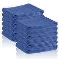 Surgical Towels for Cleaning Huck Towels 12 Pack 100% Cotton Size 15x25 Blue Cleaning Rags for Kitchen, Bar, Home, Windows, Industrial Shop, Glass Super Absorbent Lint Free Commercial Grade