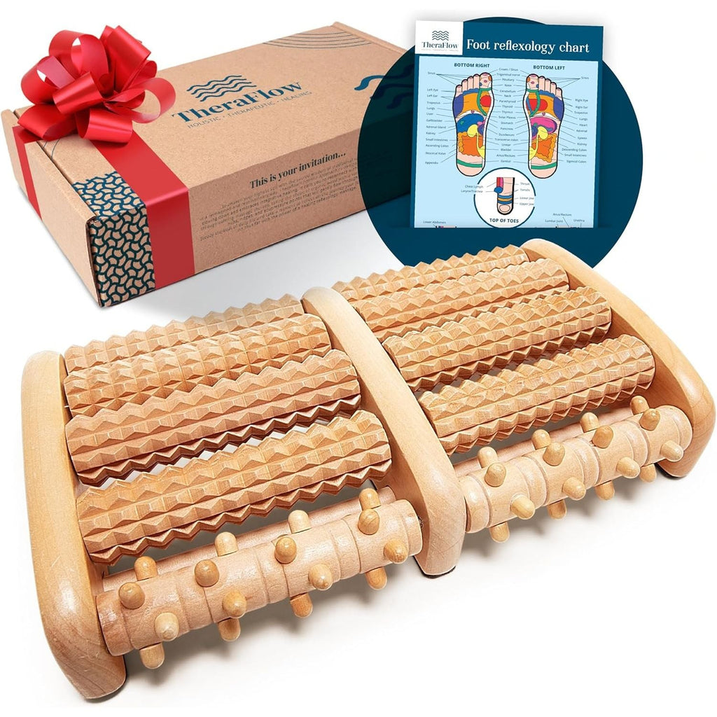 Buy now Theraflow Foot Roller for Plantar Fasciitis Relief | Feet Massage Gift for Women and Men | Foot Massager for Neuropathy, Reflexology and Deep Tissue Muscle Massage | Relaxing Gifts for Mom and Dad at indiglob india