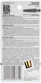 Buy now Maybelline New York Volum' Express The Colossal Big Shot Washable Mascara, Blackest Black, 0.33 fl. oz. at indiglob india